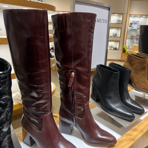 Vince Camuto Sangeti Deep Red Over the Knee Boots - Picture 2 of 3